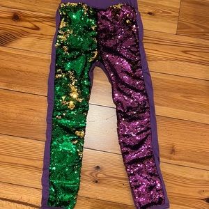 Mardi Gras Sequin Leggings